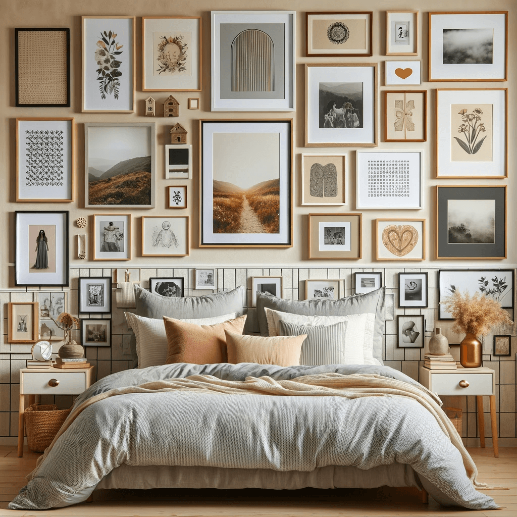 فرايمات صور كديكور خلف السرير