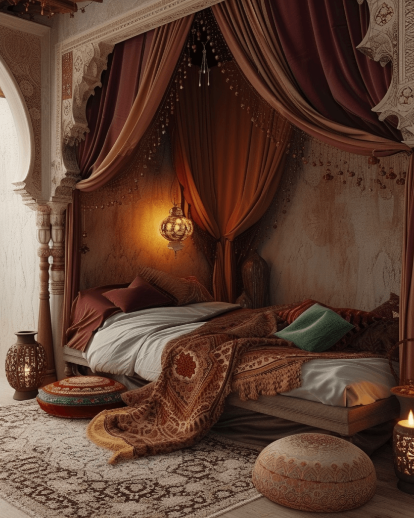 ديكور رمضان تقليدي لغرفة نوم 