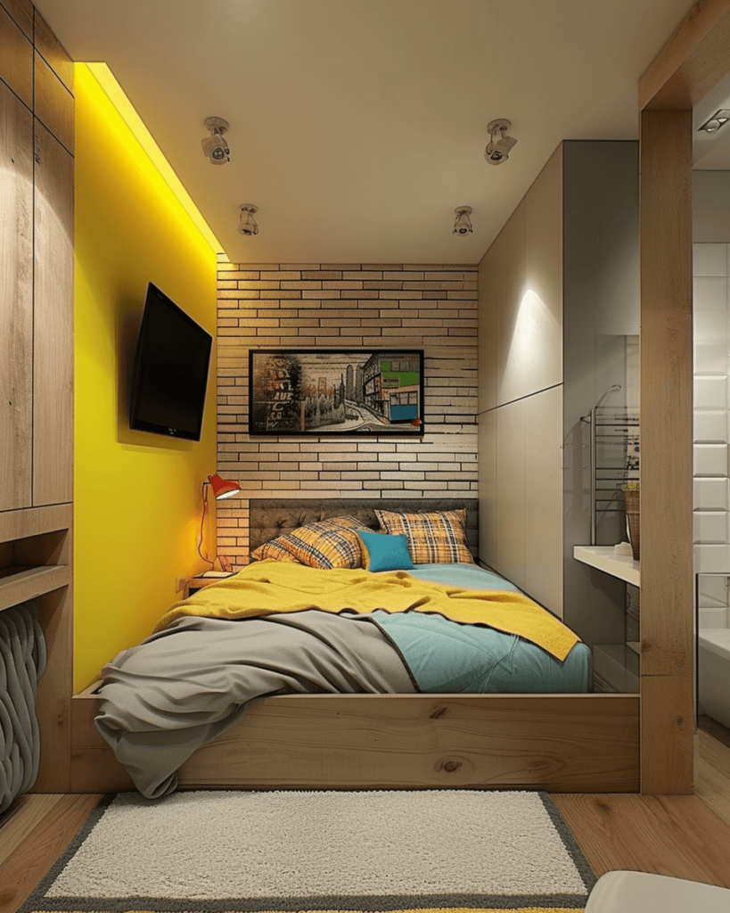 ديكور غرفة نوم صغيرة في شقة