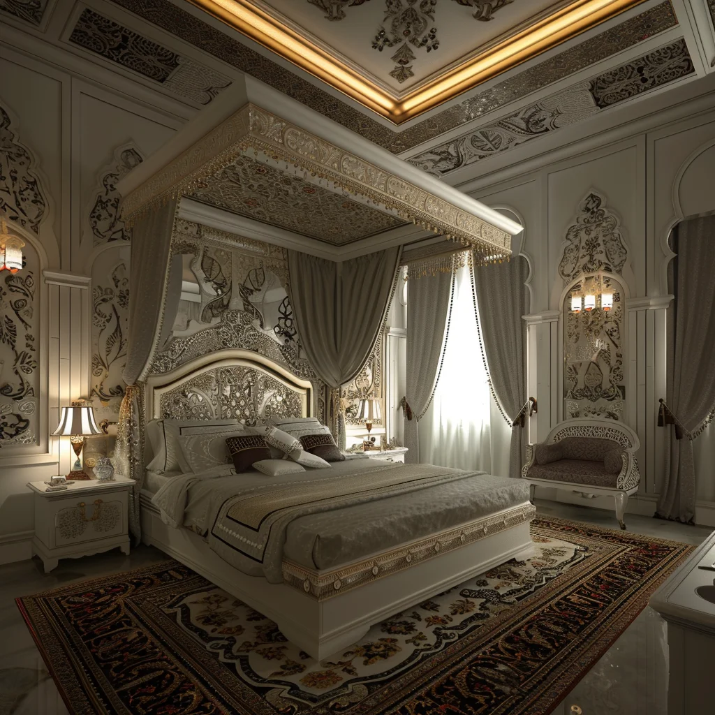 غرف نوم تركية فخمة