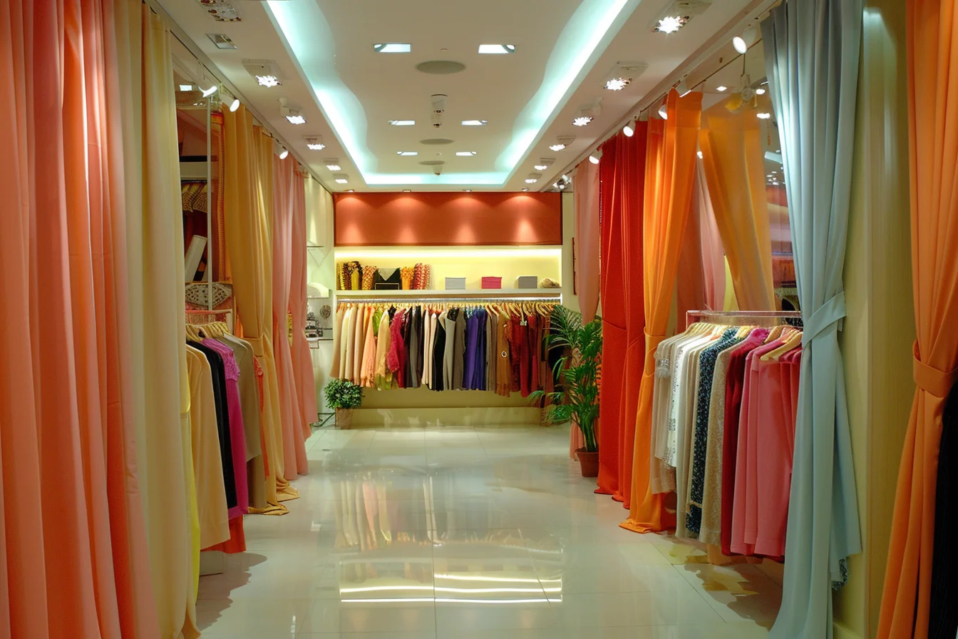 ديكور محل ملابس نسائية